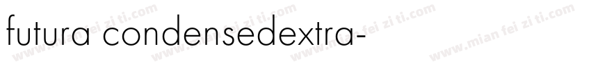 futura condensedextra字体转换